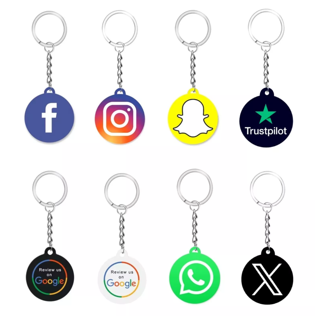 NFC Social Media Keychains in qatar